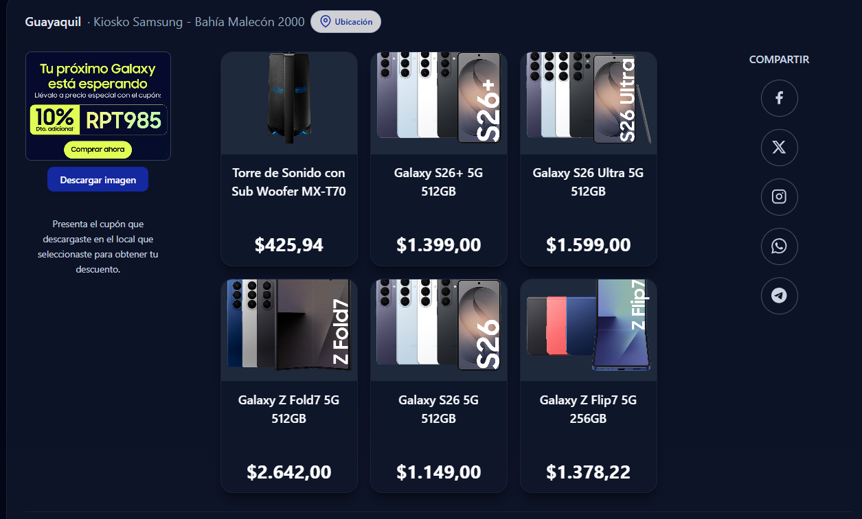 Promociones Samsung Ecuador